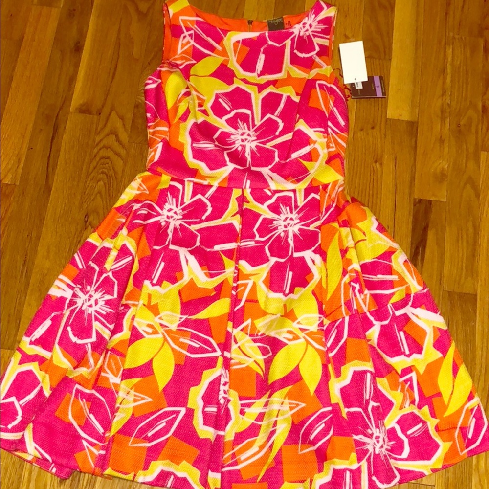 Bright floral dress